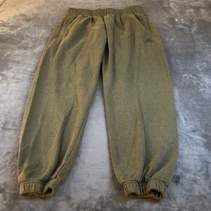 Adidas Sweatpants Olive Green Athletic Casual Joggers Mens Extra Large 32x27.5"